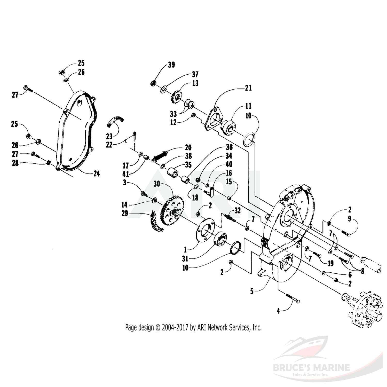 0602-383 GENUINE FACTORY ARCTIC CAT PART - BEARING
