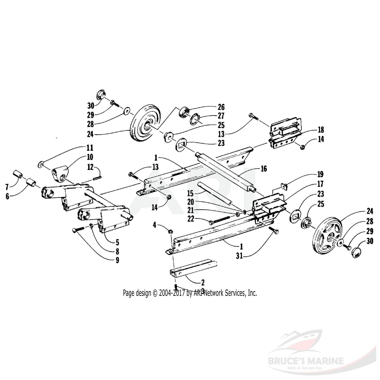 0604-331 GENUINE FACTORY ARCTIC CAT PART - IDLER WHEEL