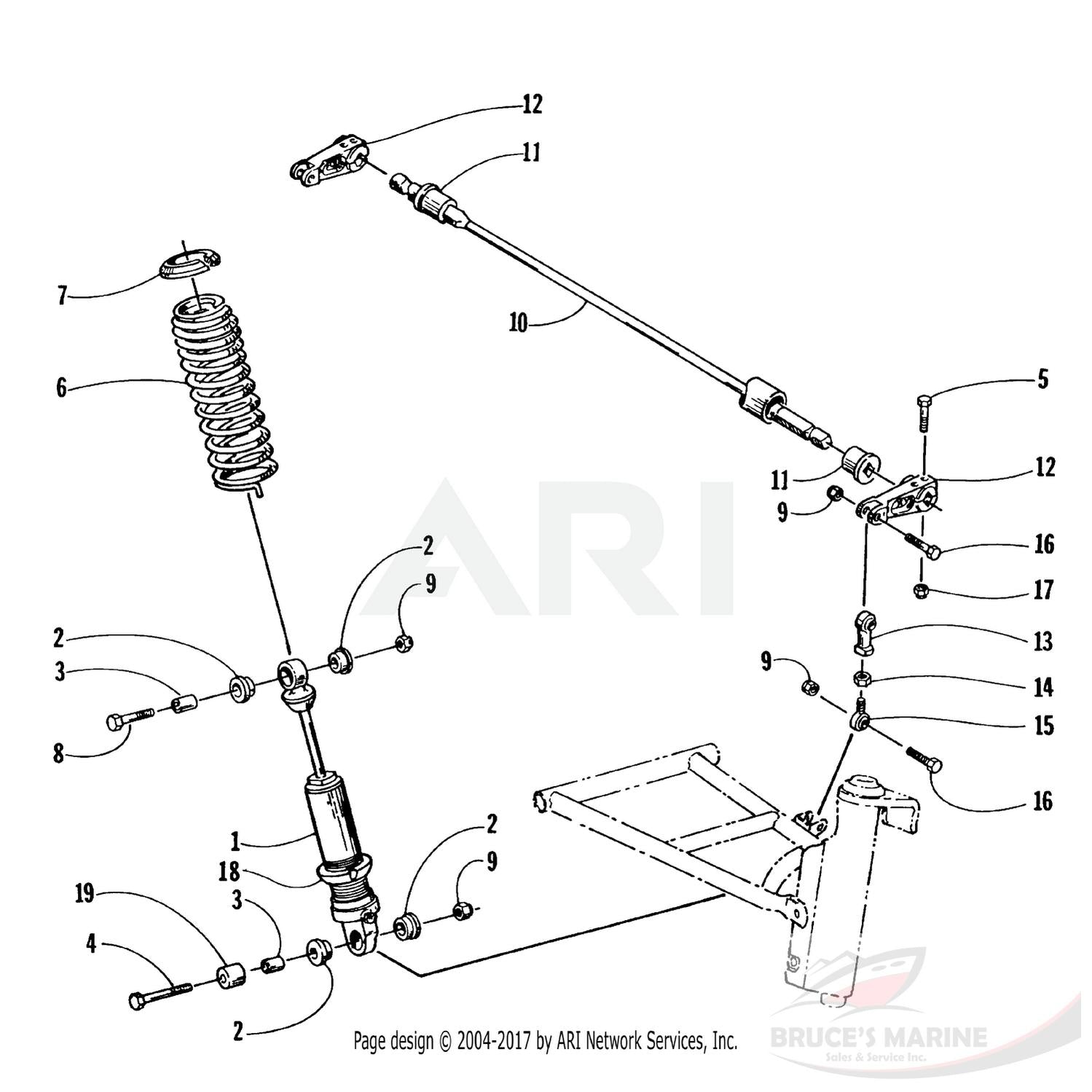 0604-380 GENUINE FACTORY ARCTIC CAT PART - AXLE