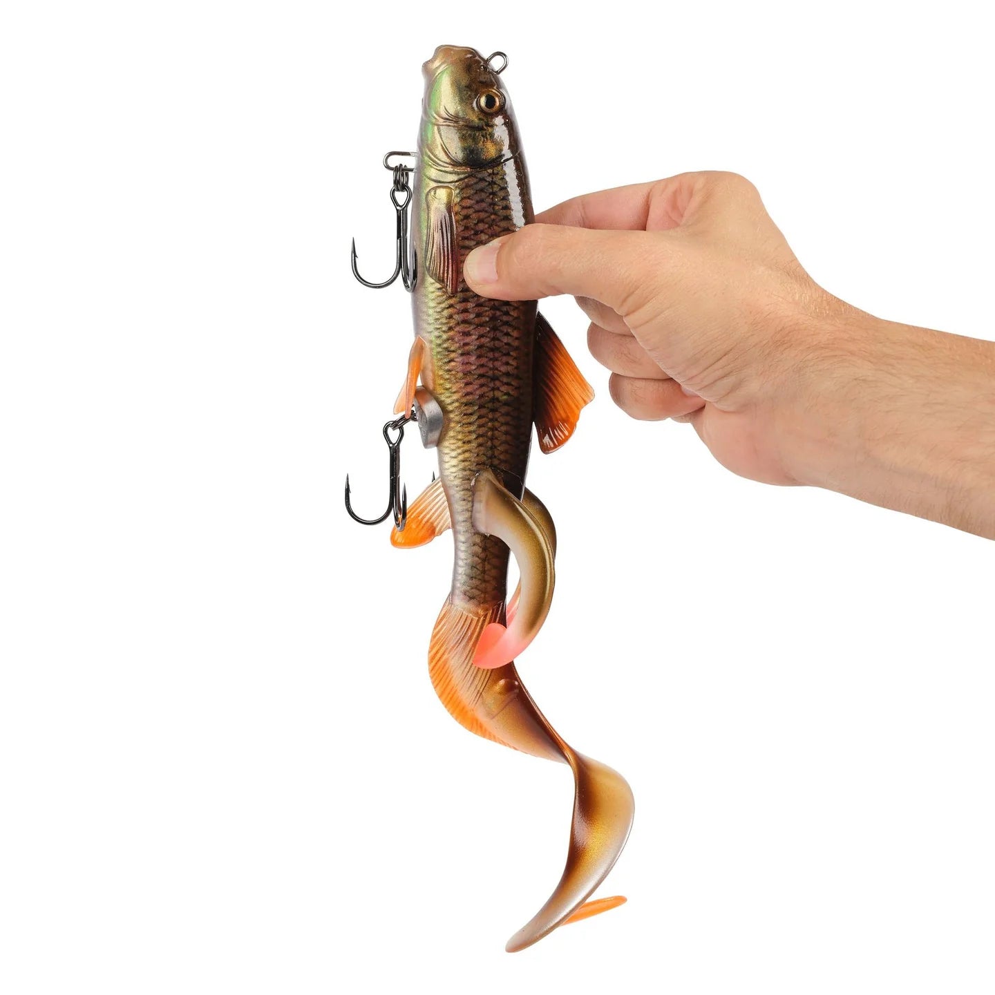 3D SUCKER X-TAIL 9” WHITE SUCKER