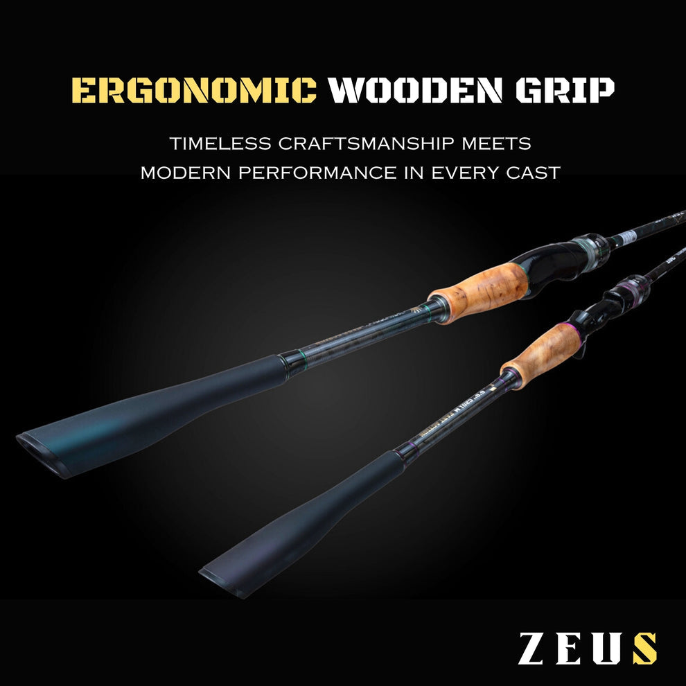 ZEUS 2-PIECE SPINNING ROD (TWO TIPS INCLUDED)