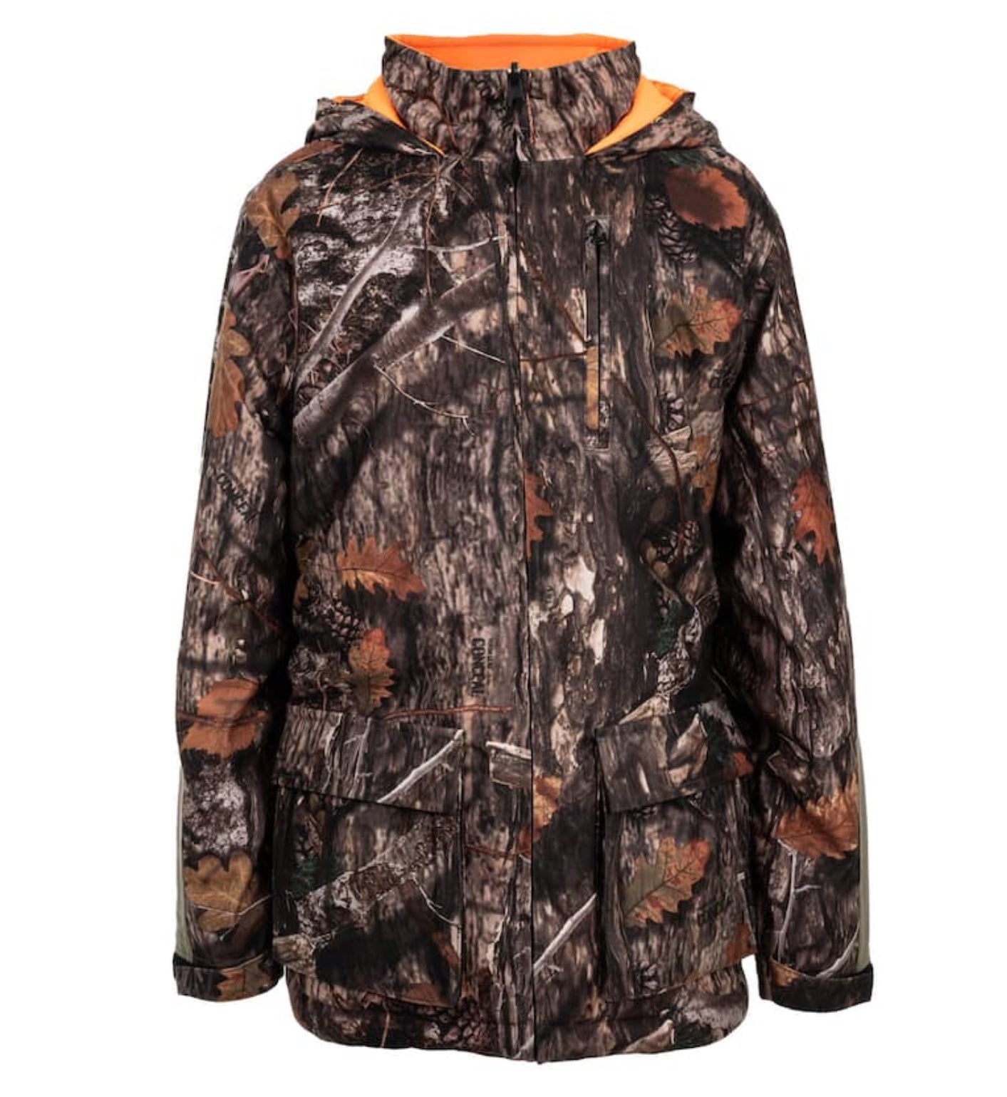 Yukon Gear Youth Reversible Parka Conceal Camo to Blaze