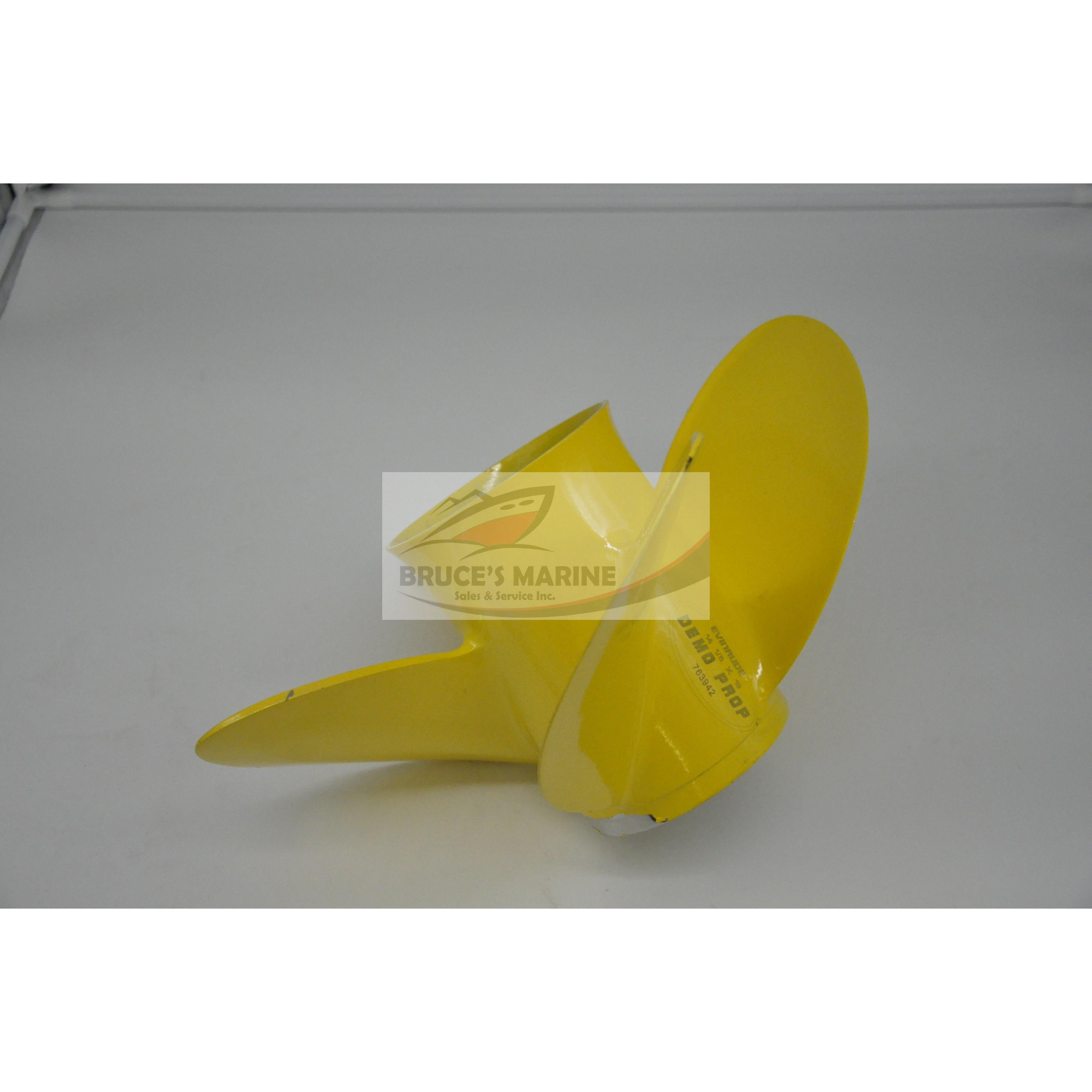 DEMO PROP - PN 763942 P/N 764853 CYCLONE 4 BLADE STAINLESS STEEL 14 1/8 X 19