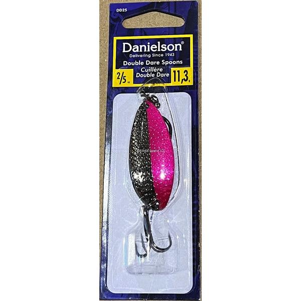 Double Dare Hammered Spoon, w/Treble & Siwash hook