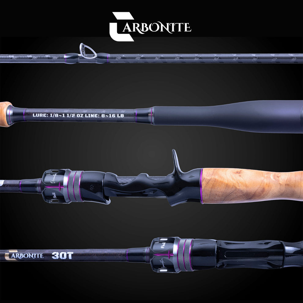 CARBONITE 2-PIECE CASTING ROD (TWO TIPS INCLUDED)