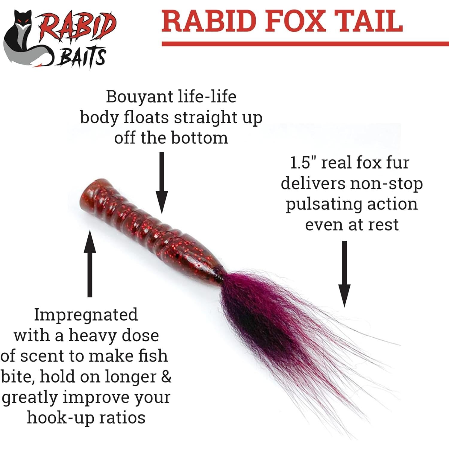 Fox Tail Ned Rig Baits