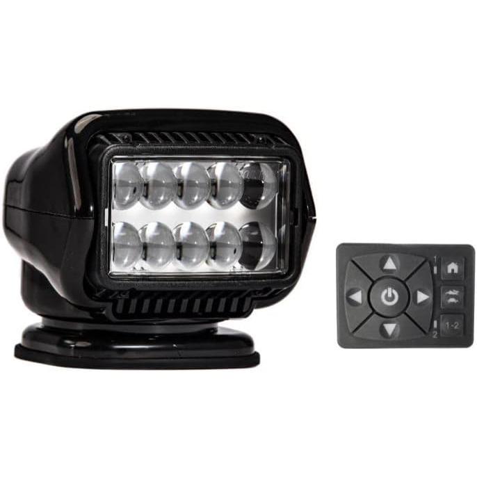 Golight Stryker ST Series Permanent Mount Black 12V LED w/Hard Wired Dash Mount Remote 30214ST