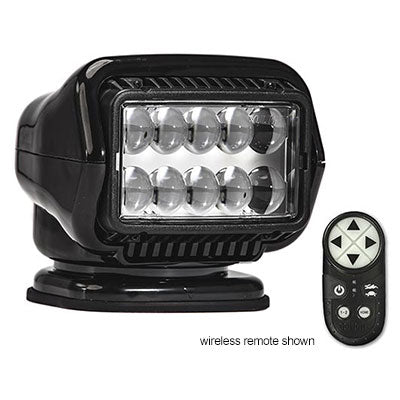 Golight Stryker ST Series Permanent Mount Black 12V LED w/Hard Wired Dash Mount Remote 30214ST