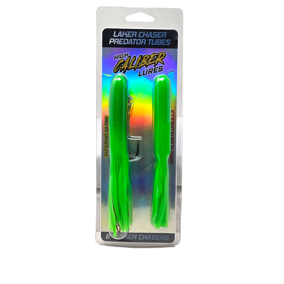 Laker Chaser 6" GLOW Tube Jigs