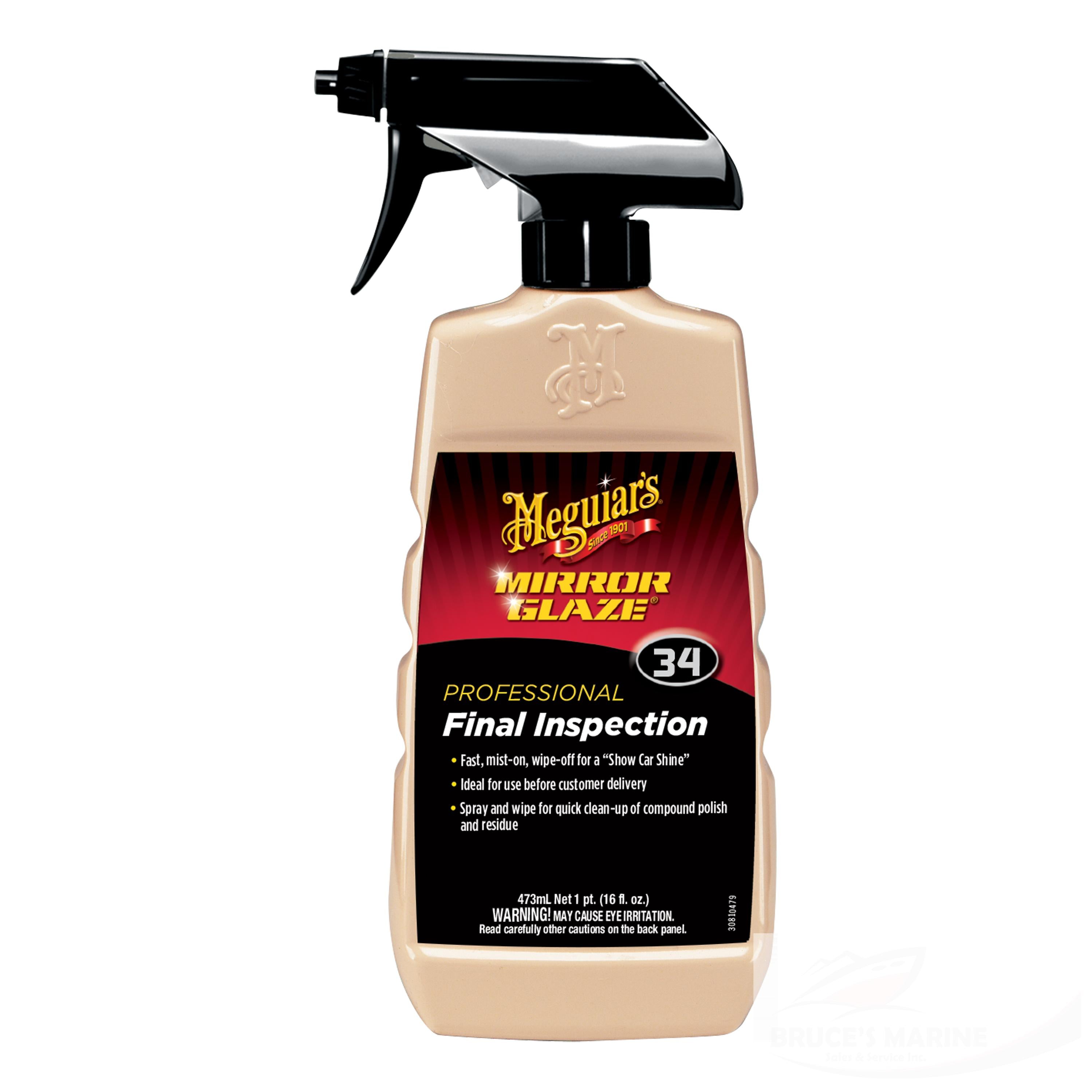 MEGUIAR'S® MIRROR GLAZE® FINAL INSPECTION® MIST & WIPE, M3416, 16 OZ., SPRAY