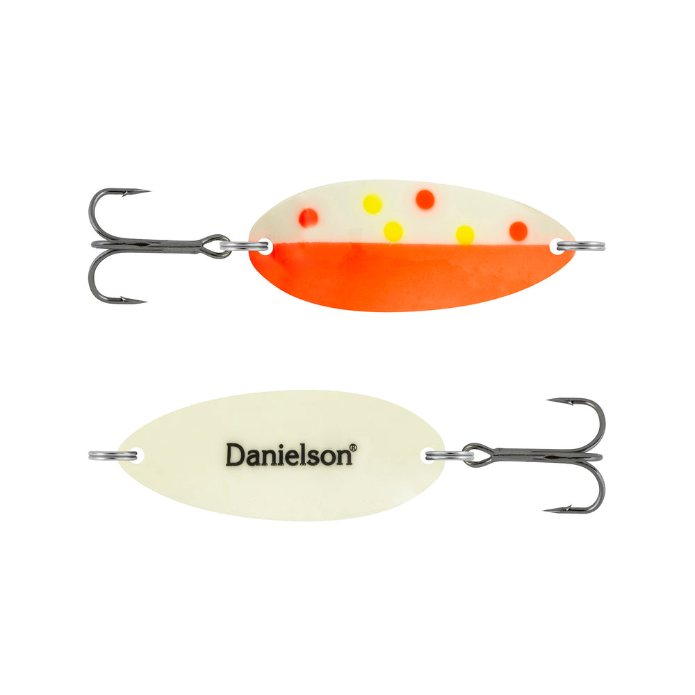 Night Fight Double Dare Spoon, 2/5oz, w/Treble & Siwash hook