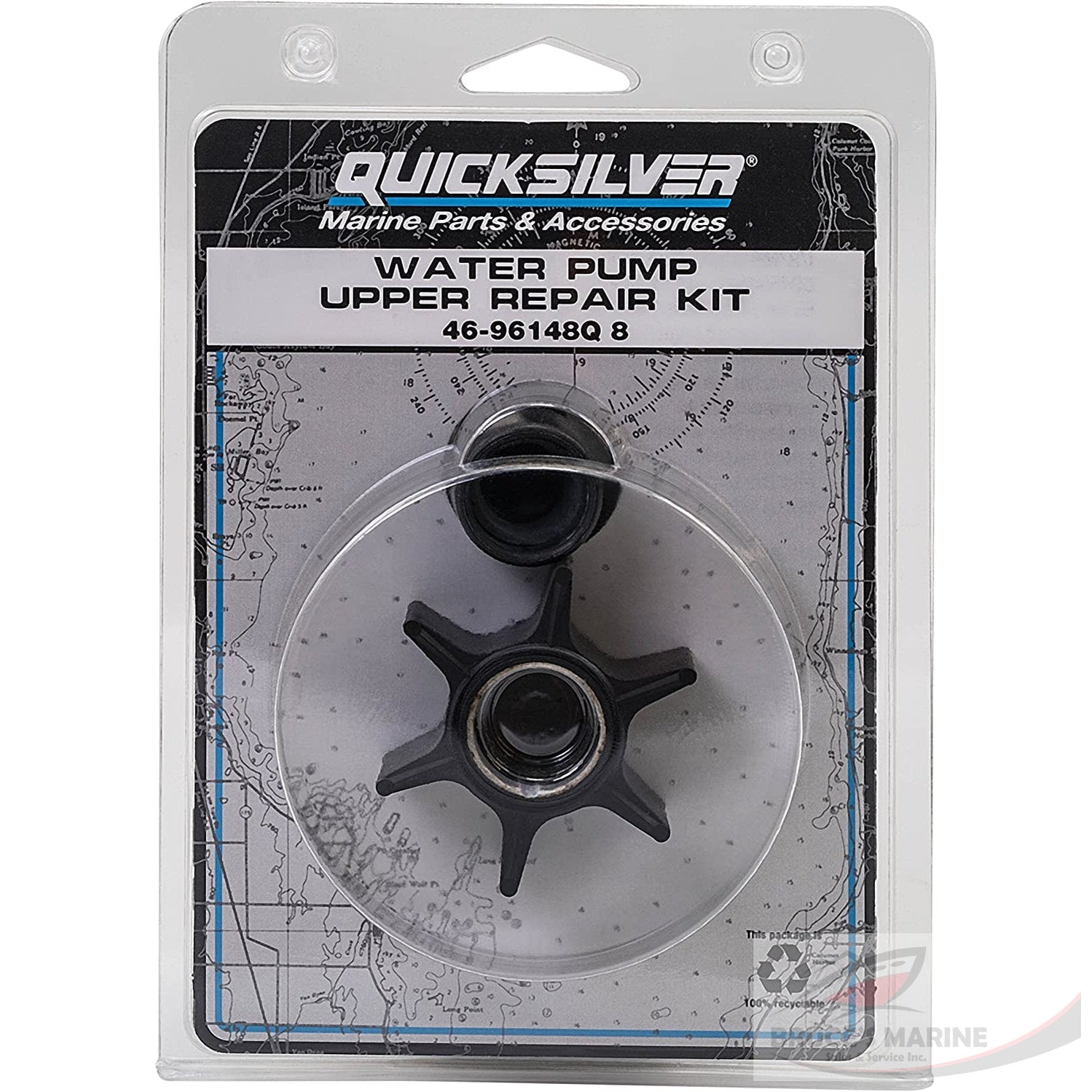 QUICKSILVER 46-96148Q 8 - WATER PUMP KIT, NO BASE - MERCURY AND MARINER OUTBOARDS AND MERCRUISER STERN DRIVES