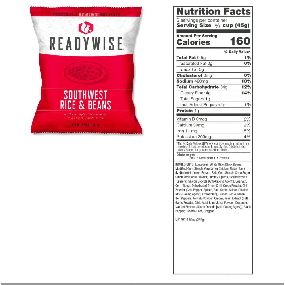 Readywise™ 60 Serving Entree Bucket