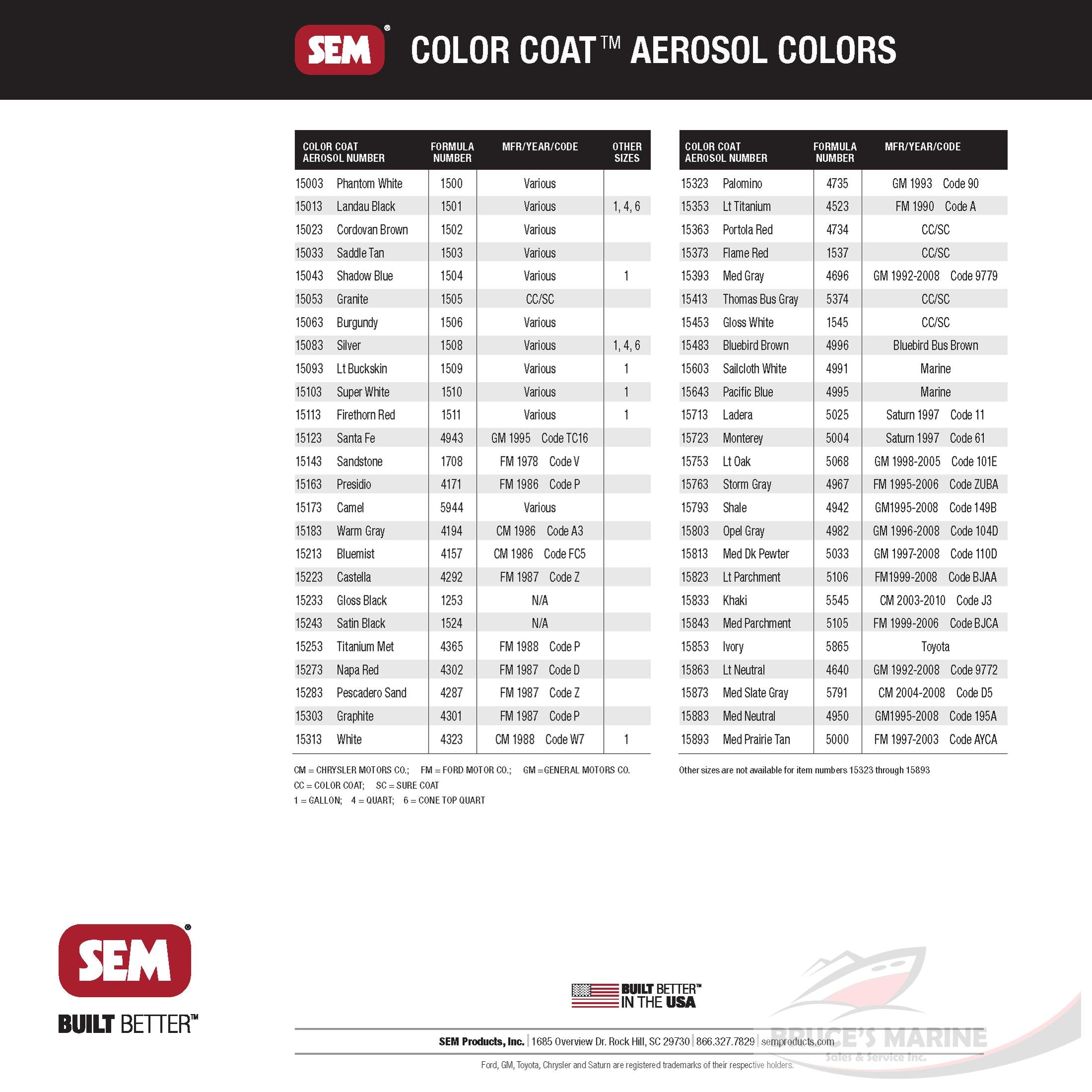 SEM COLOR COAT 15123 SANTE FE