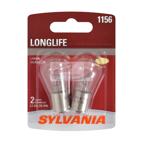 SYLVANIA 1156 LONG LIFE MINI BULB, 2 PACK