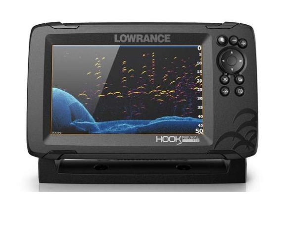 000-15853-001 | HOOK Reveal 7 Fishfinder TripleShot™ w/Downscan/Sidescan Imaging & C-MAP Contour+ Mapping, 7"