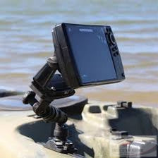 SEACHOICE 89900 FISHFINDER MOUNT FOR SQUARE & ROUND BASE, BLACK