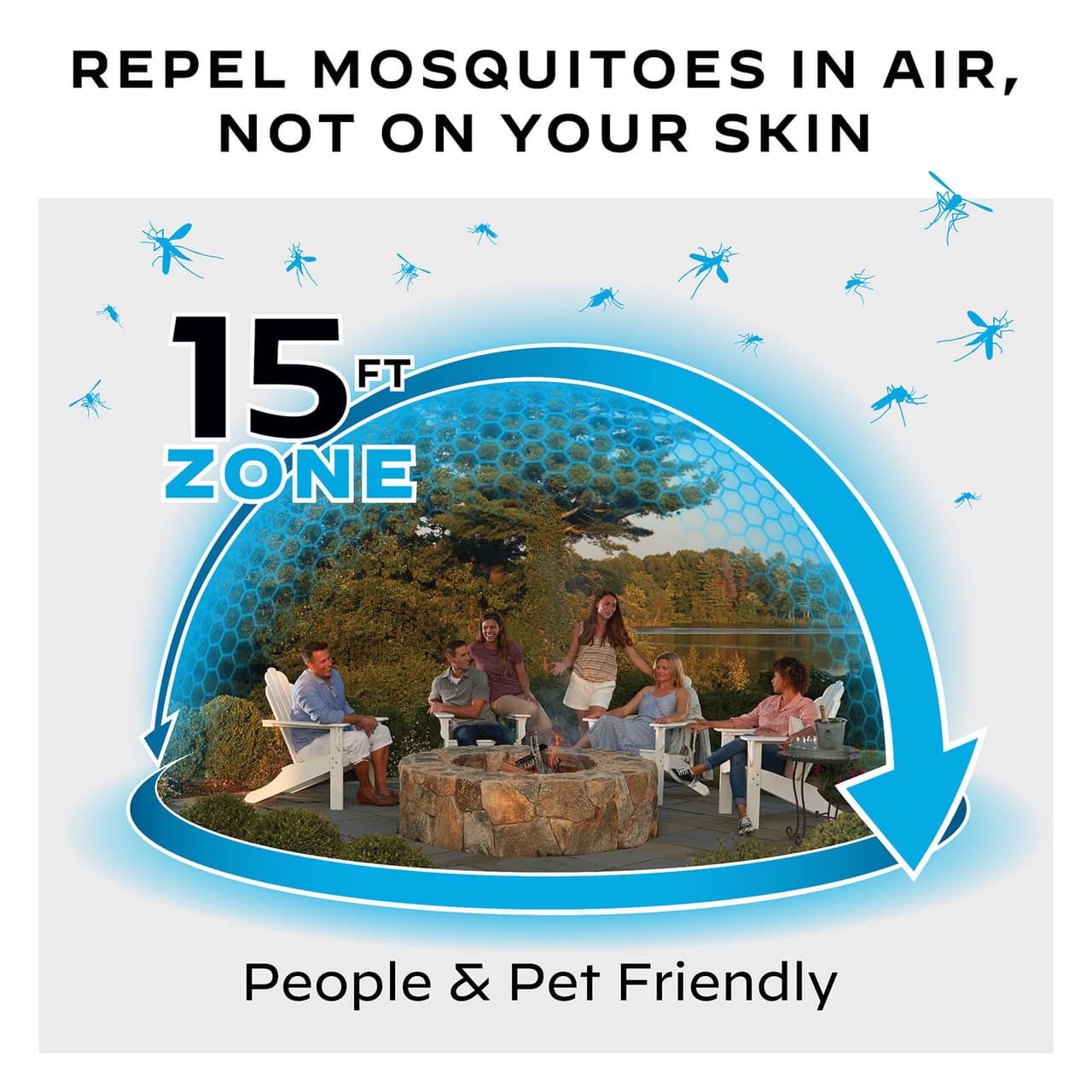 Thermacell Mosquito Repellent, Portable Adventure MR300, Green