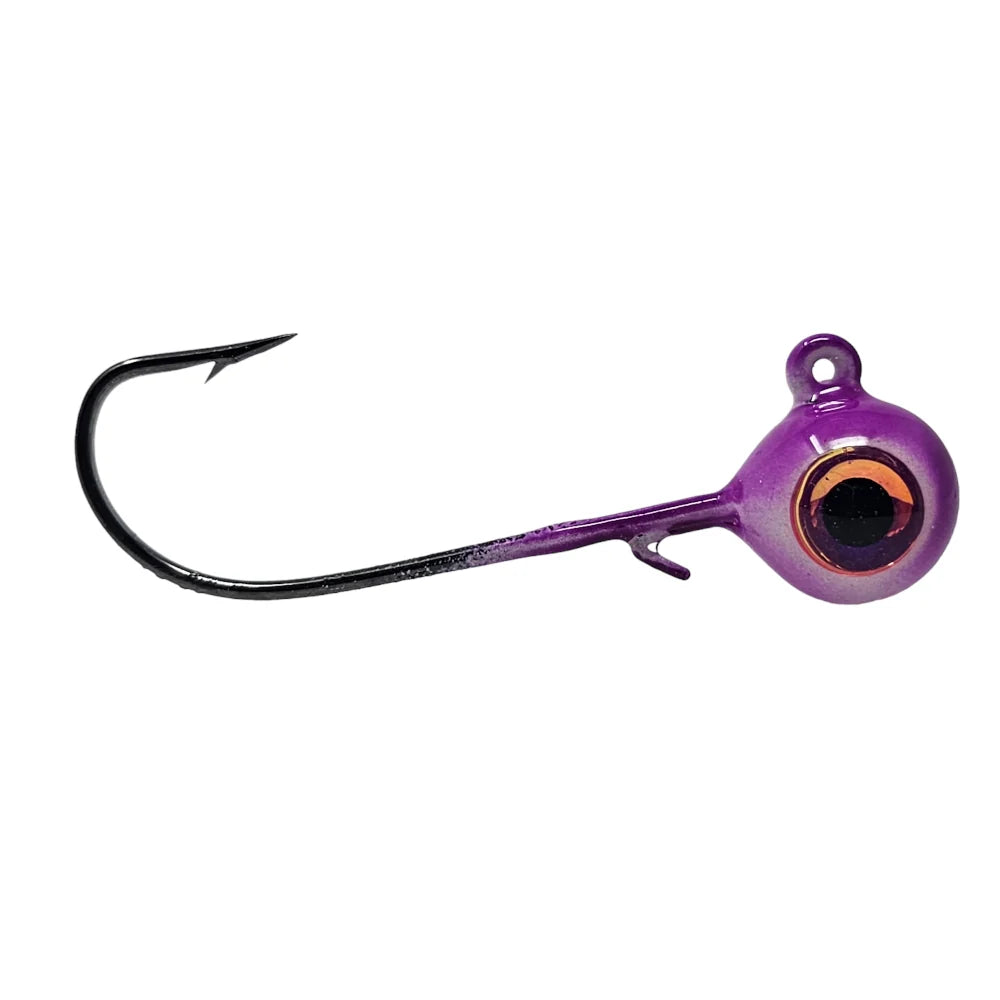 Walleye Hawgerz OMEGA GLOW Long Shank Jig- (3 PACK)