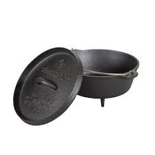 Stansport's Cast Iron Dutch Oven with Lid (16018-20) - 2 Quart Capacity