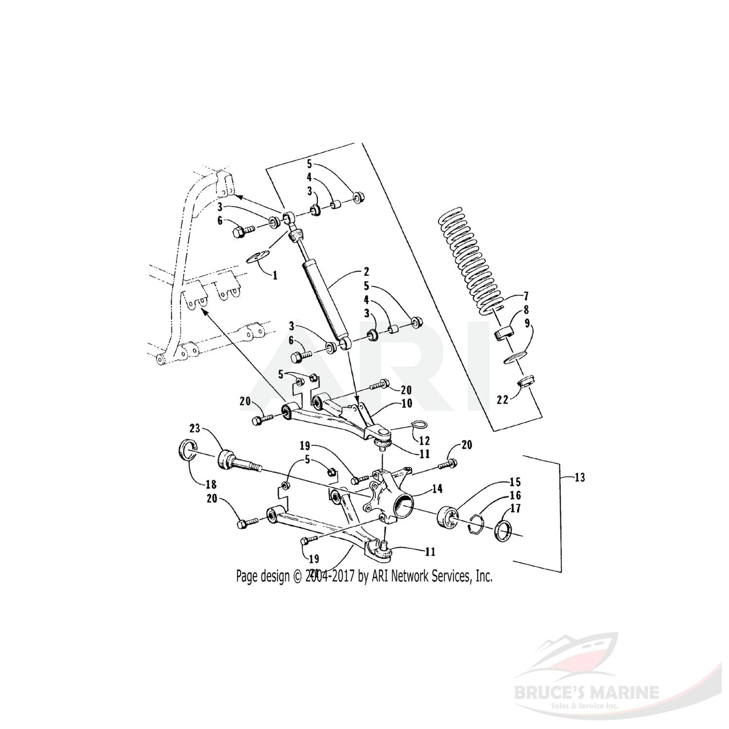 0402-275 GENUINE FACTORY ARCTIC CAT PART - BEARING