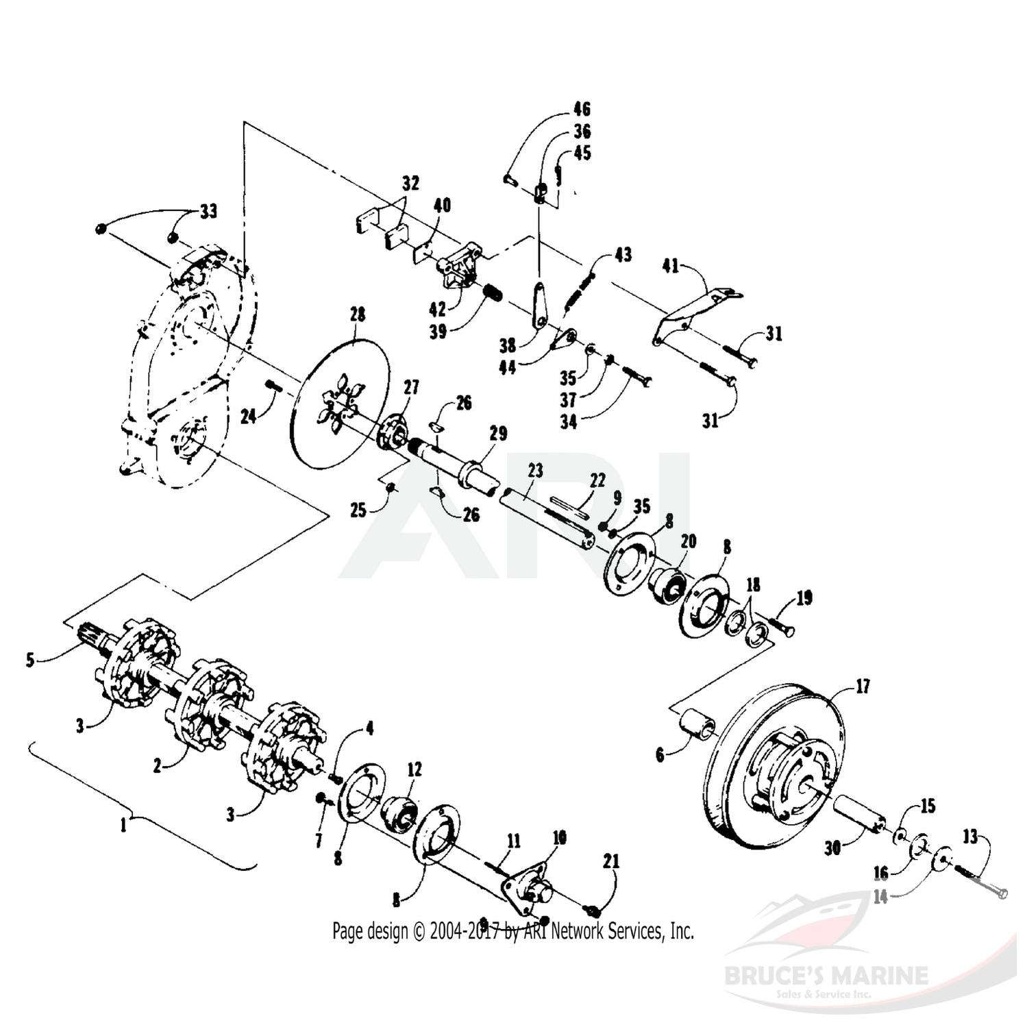 0602-170 GENUINE FACTORY ARCTIC CAT PART - DRIVEN KEY