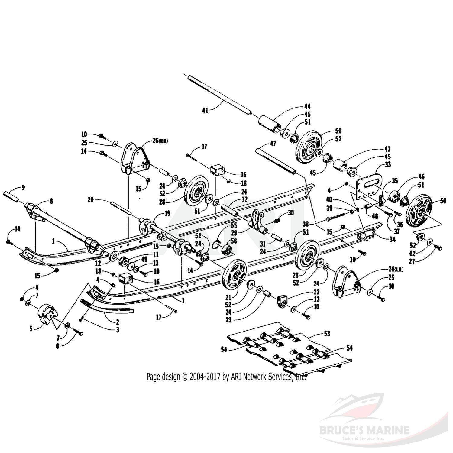0602-229 GENUINE FACTORY ARCTIC CAT PART - TRACK GUIDE