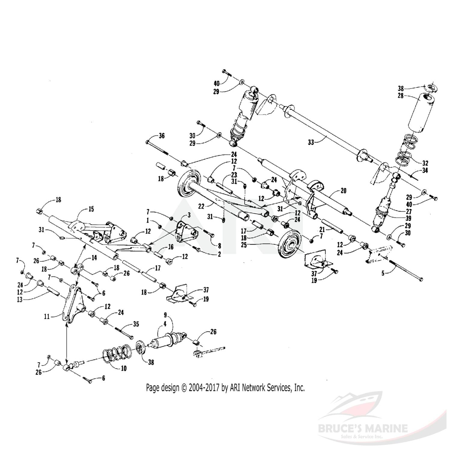 0604-380 GENUINE FACTORY ARCTIC CAT PART - AXLE