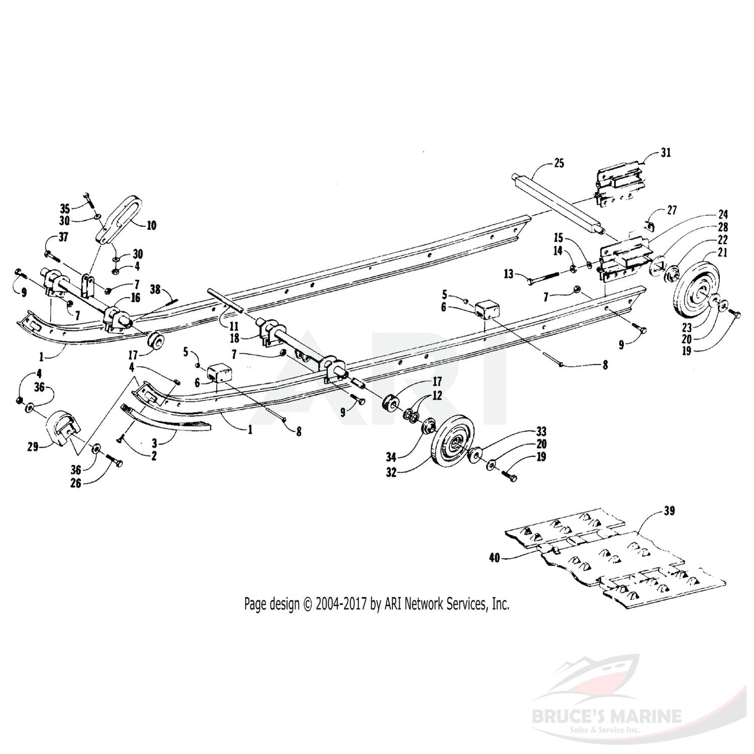 0604-380 GENUINE FACTORY ARCTIC CAT PART - AXLE