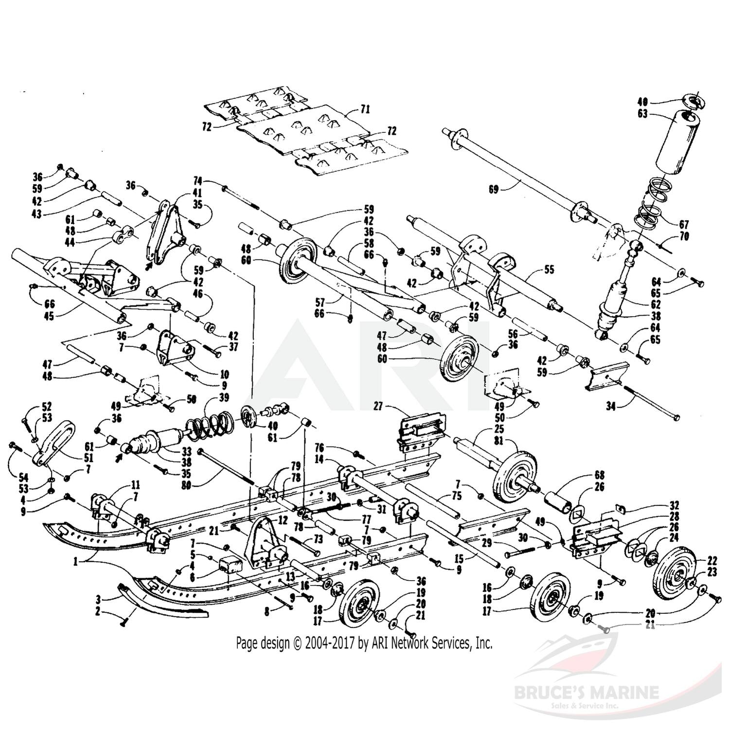 0604-380 GENUINE FACTORY ARCTIC CAT PART - AXLE