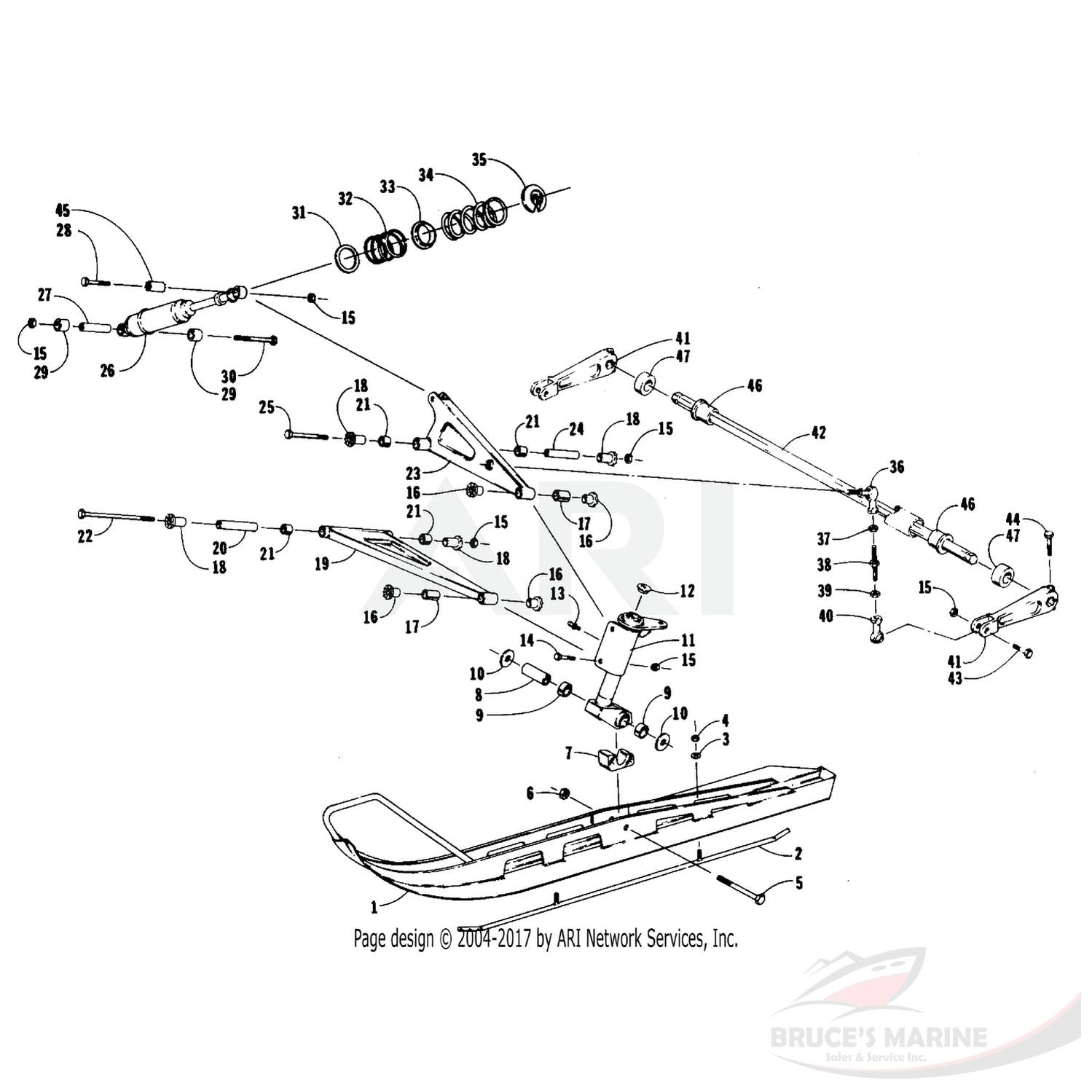 0604-380 GENUINE FACTORY ARCTIC CAT PART - AXLE
