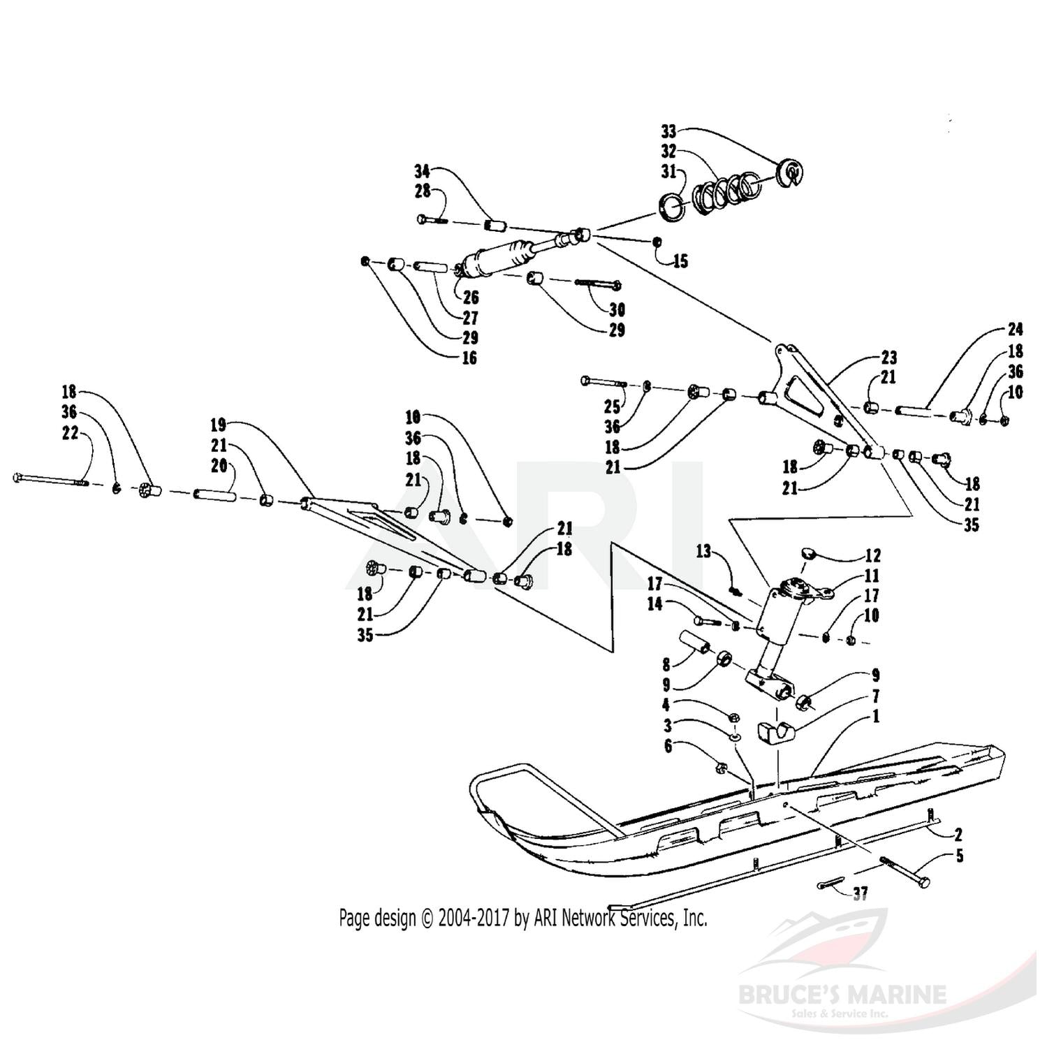 0604-380 GENUINE FACTORY ARCTIC CAT PART - AXLE