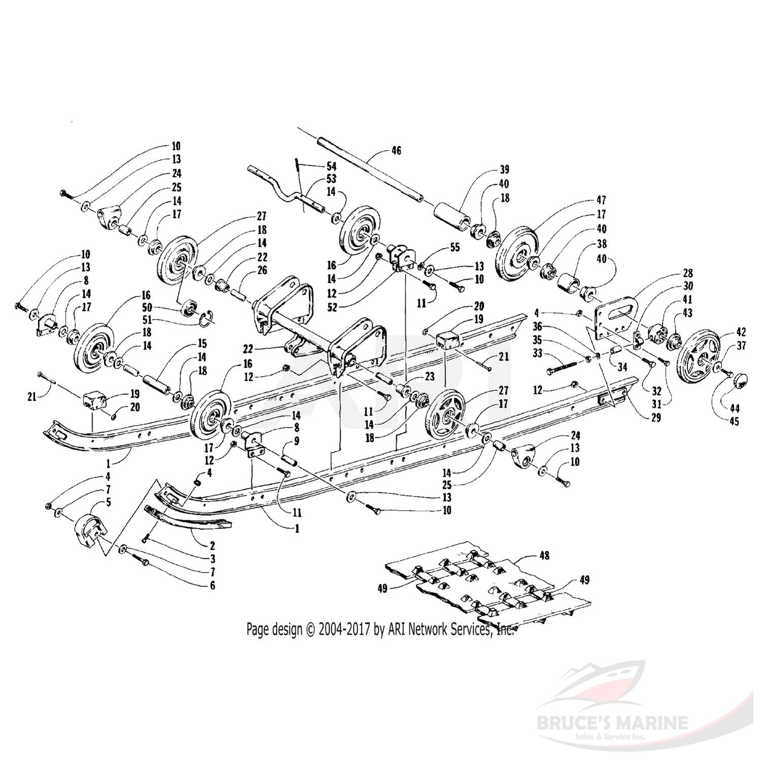 0604-459 GENUINE FACTORY ARCTIC CAT PART - IDLER WHEEL