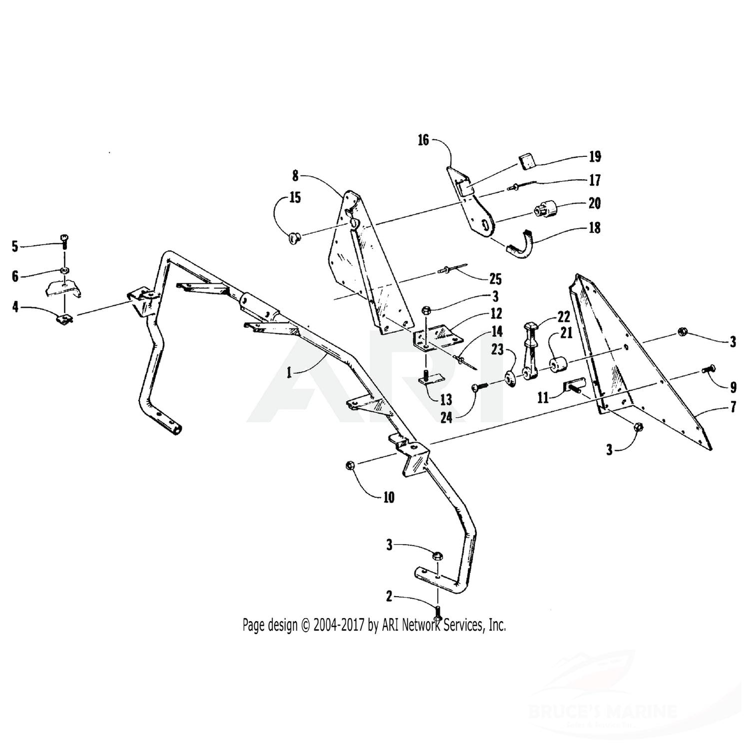 0623-166 GENUINE FACTORY ARCTIC CAT PART, RIVET
