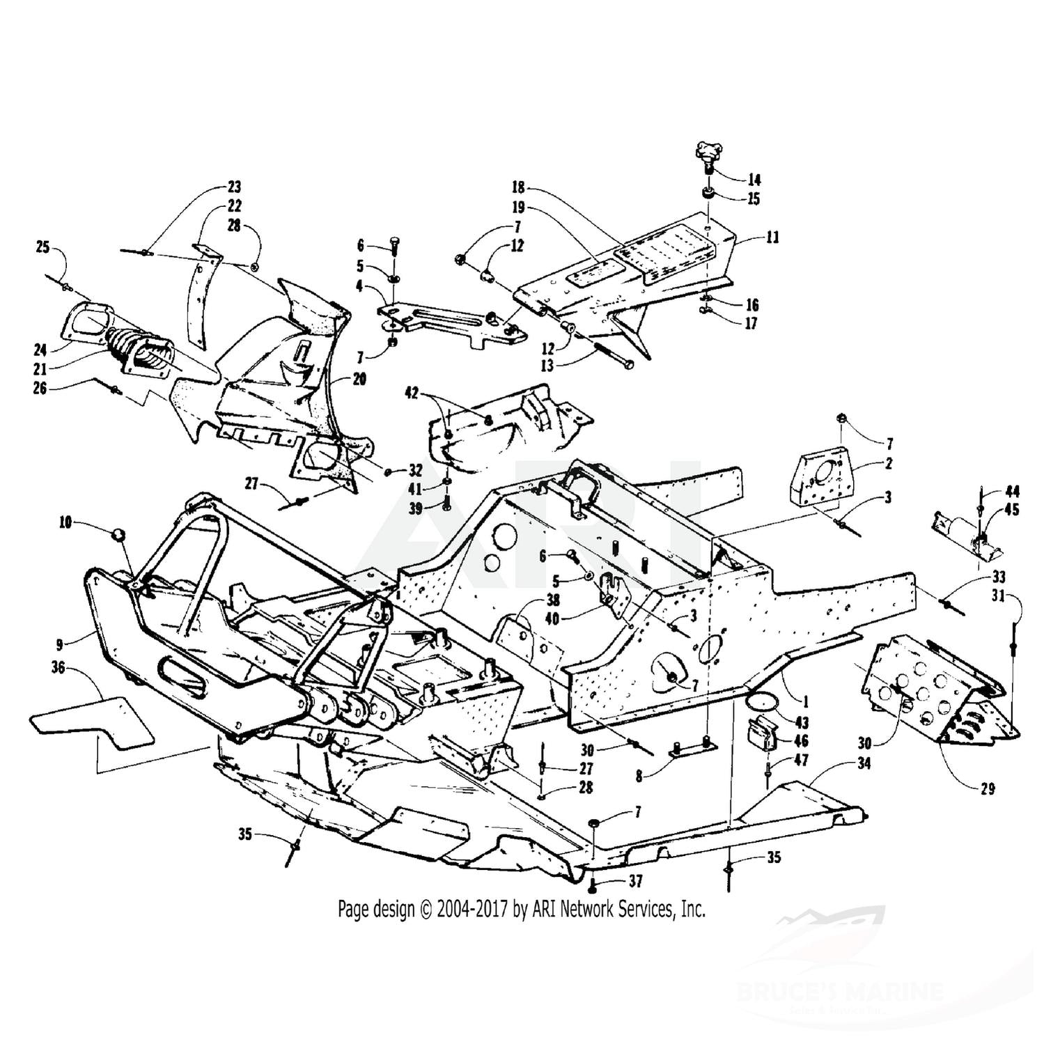 0623-166 GENUINE FACTORY ARCTIC CAT PART, RIVET