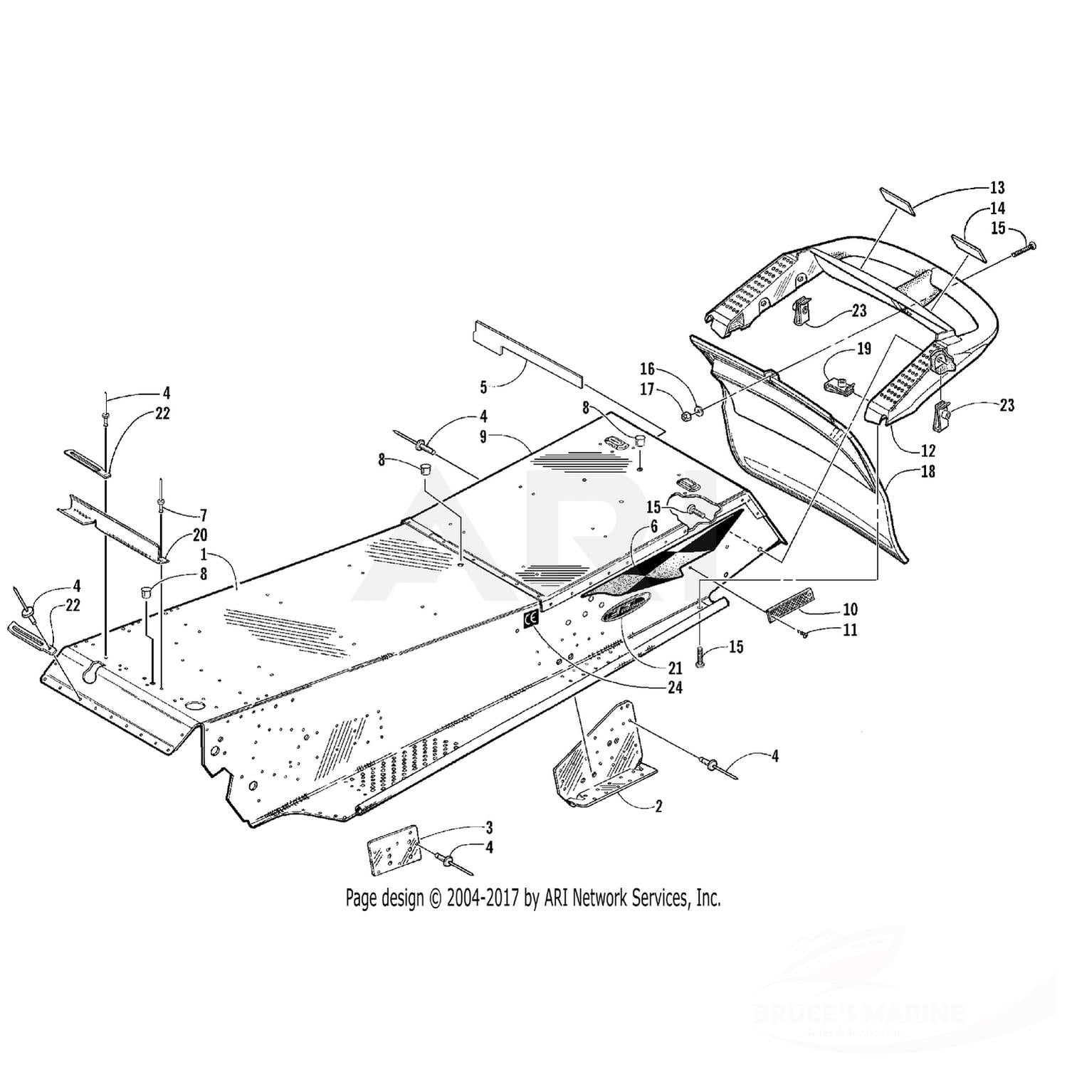 0623-427 GENUINE FACTORY ARCTIC CAT PART - U-NUT