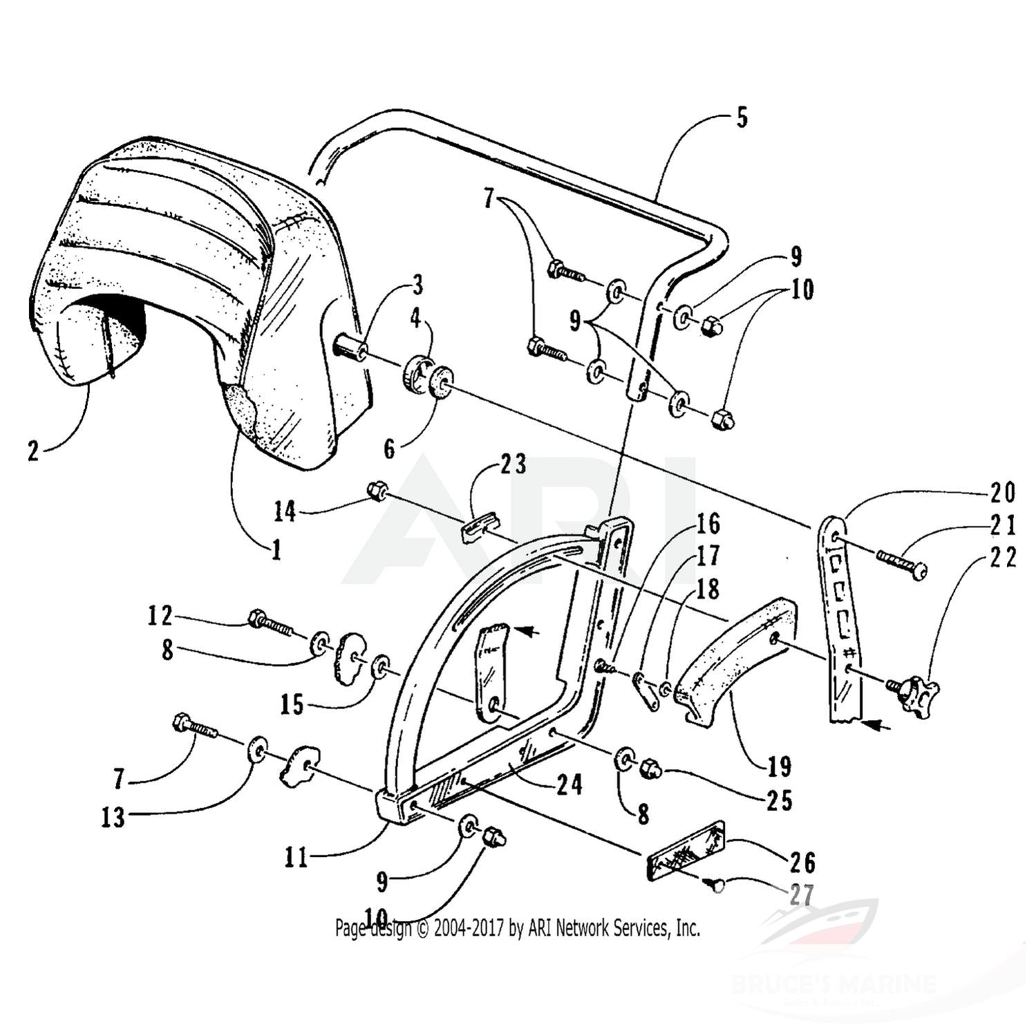 0623-539 GENUINE ARCTIC CAT PART - WASHER, CUP (REPLACED BY 0723-003)