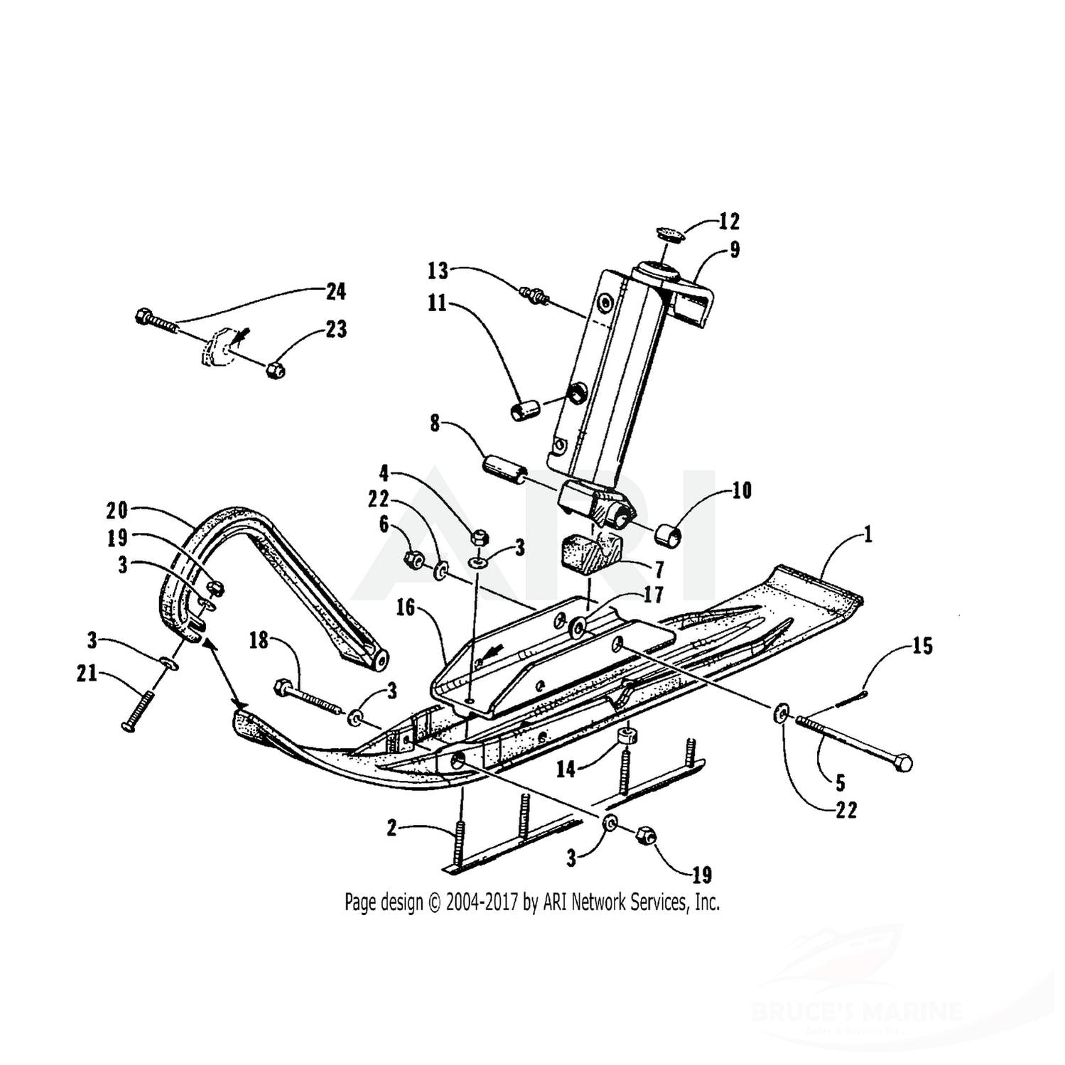 0623-552 GENUINE FACTORY ARCTIC CAT PART - SCREW