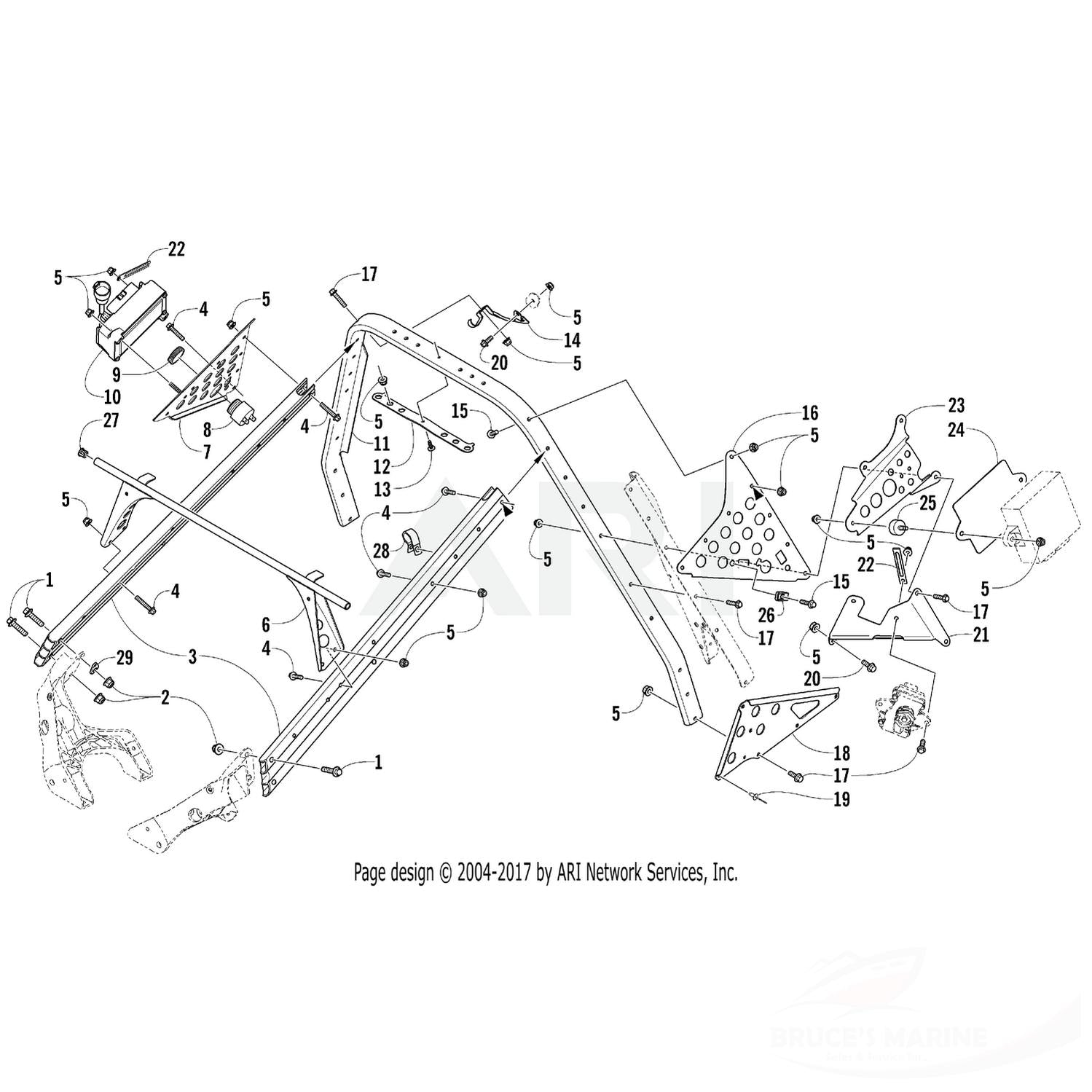 0623-574 GENUINE FACTORY ARCTIC CAT PART - SCREW