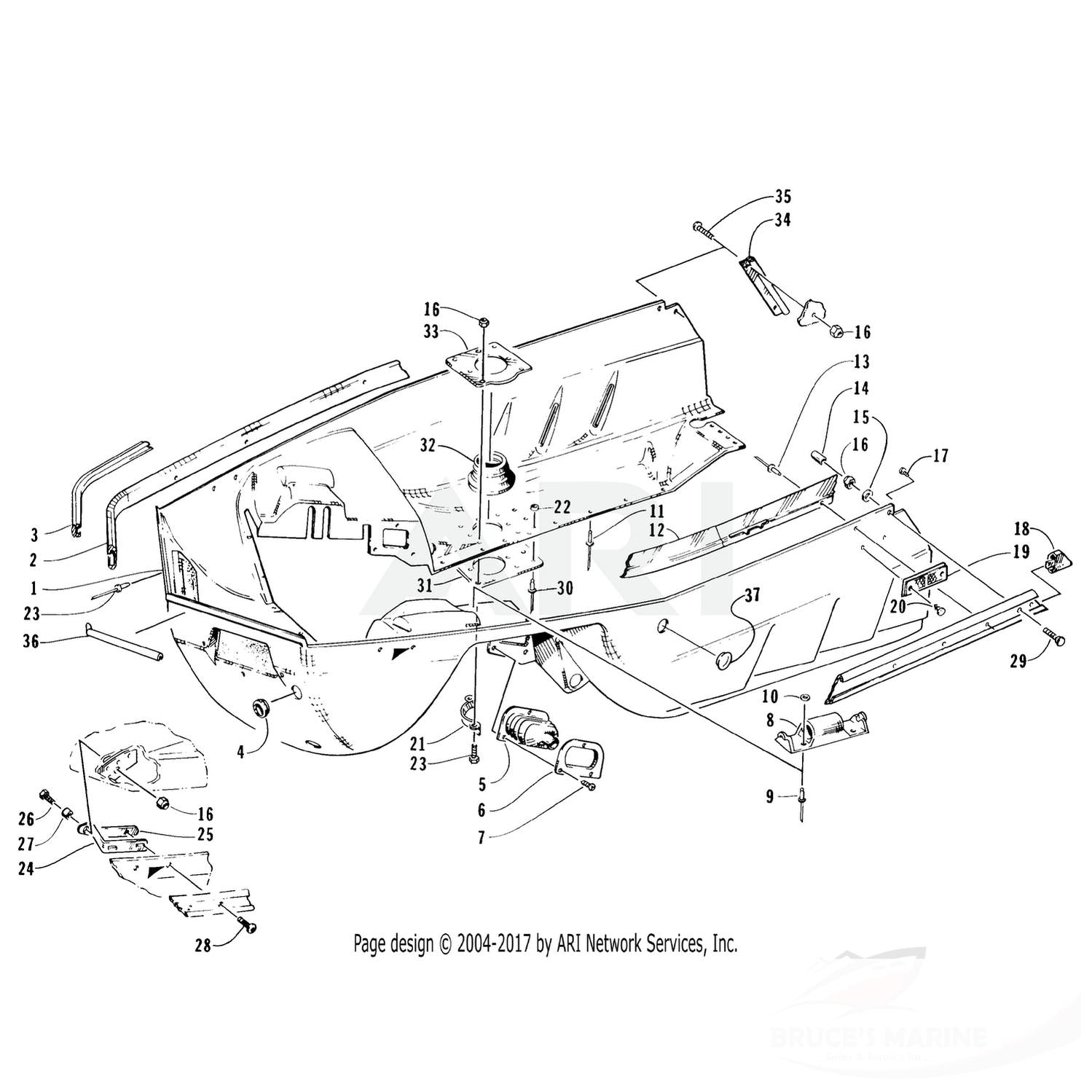 0623-574 GENUINE FACTORY ARCTIC CAT PART - SCREW