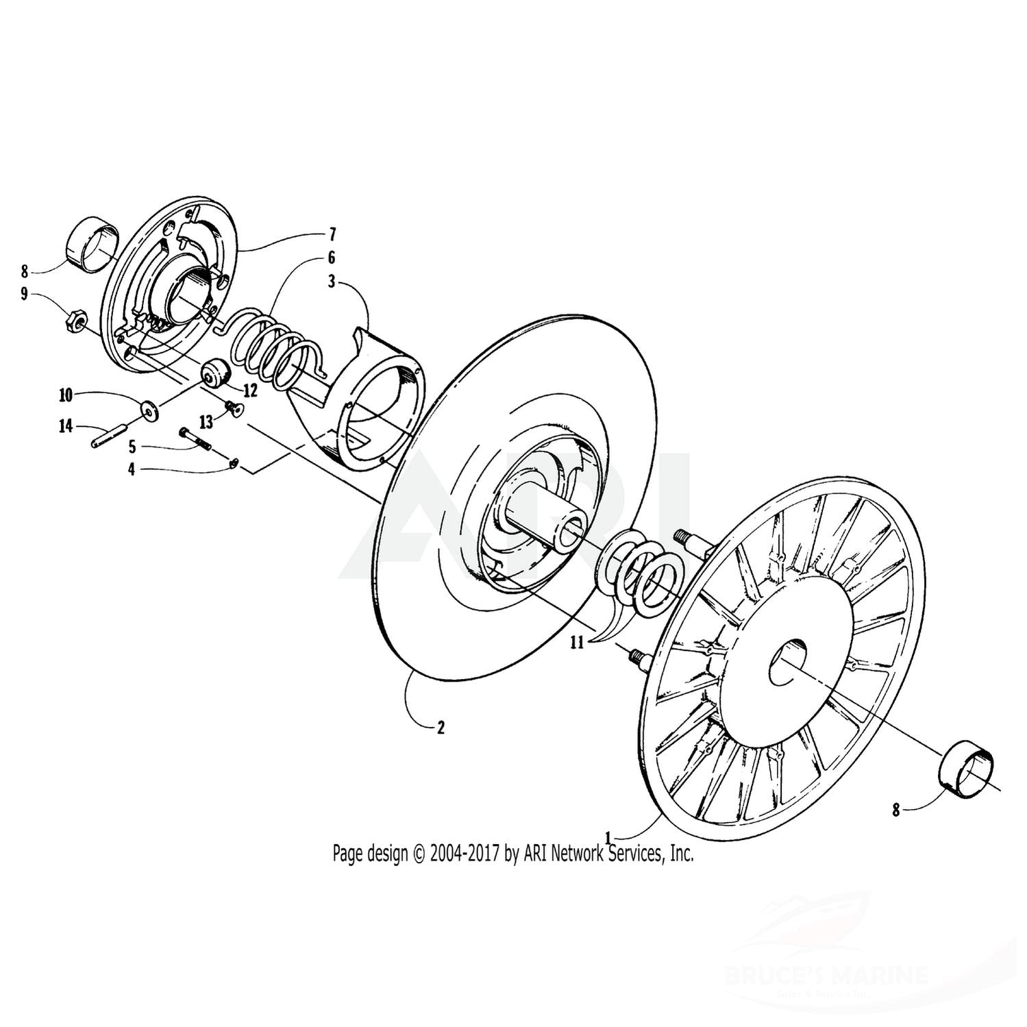0623-614 GENUINE FACTORY ARCTIC CAT PART - SCREW