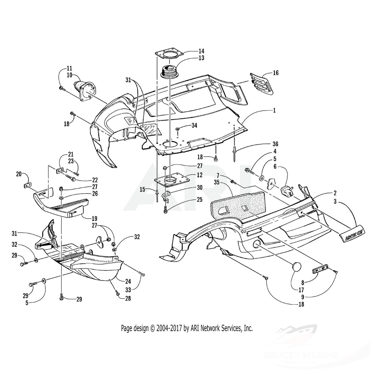 0623-689 GENUINE FACTORY ARCTIC CAT PART - SCREW