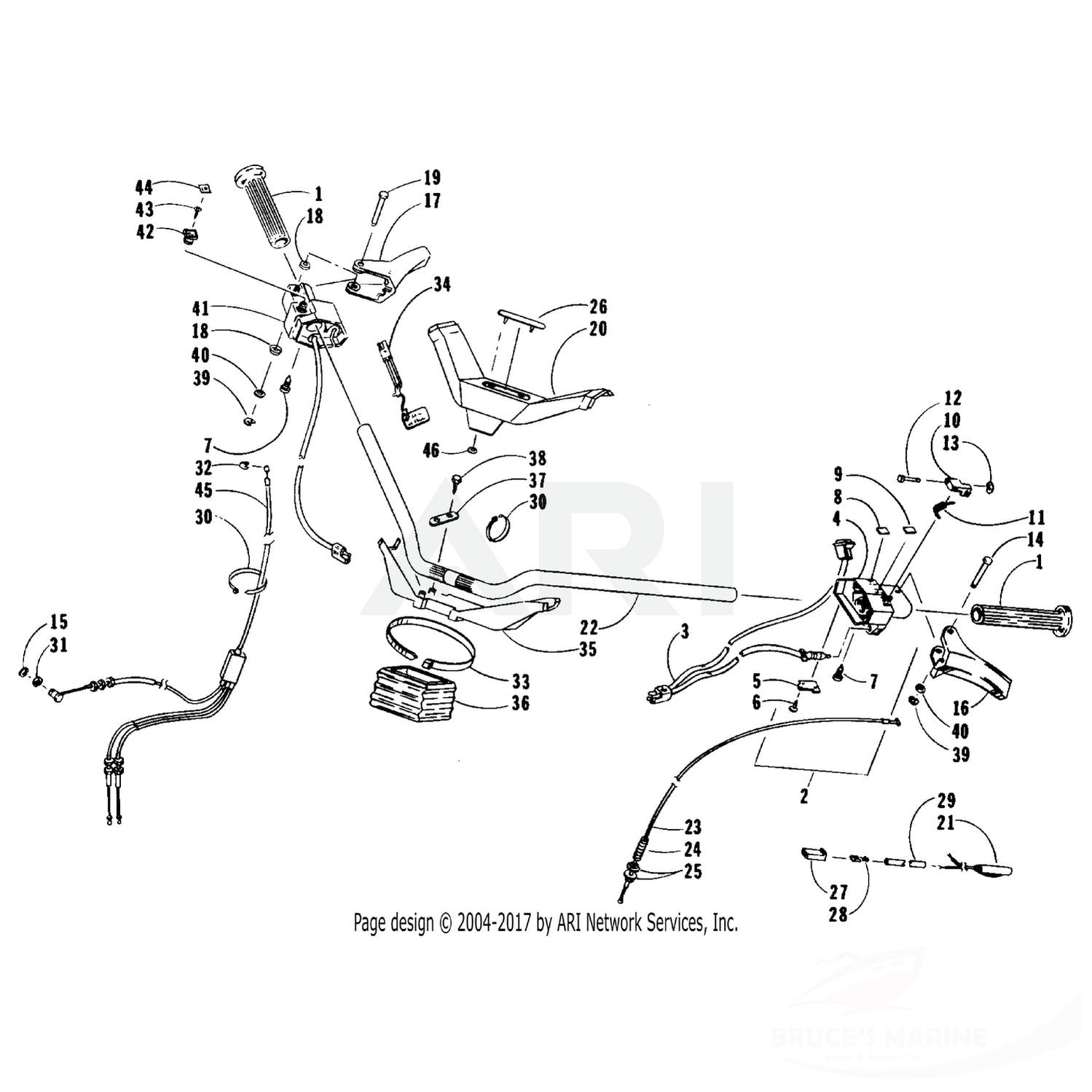 0687-032 GENUINE FACTORY ARCTIC CAT PART - THROTTLE CABLE