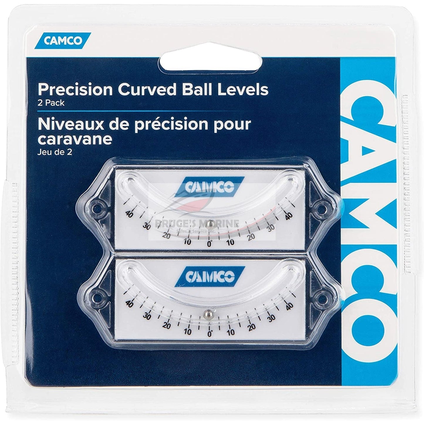 Camco 25553-X RV Precision Curved Ball Levels