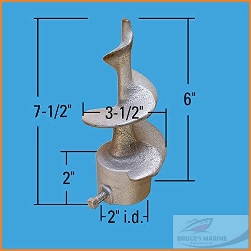 DOCK EDGE 94-200-F (DE99400F) LEG PIPE SCREW ANCHOR