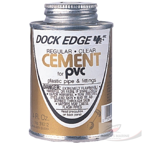 DOCK EDGE DOCK EDGE 1051F PVC SOLVENT, 4 OZ.