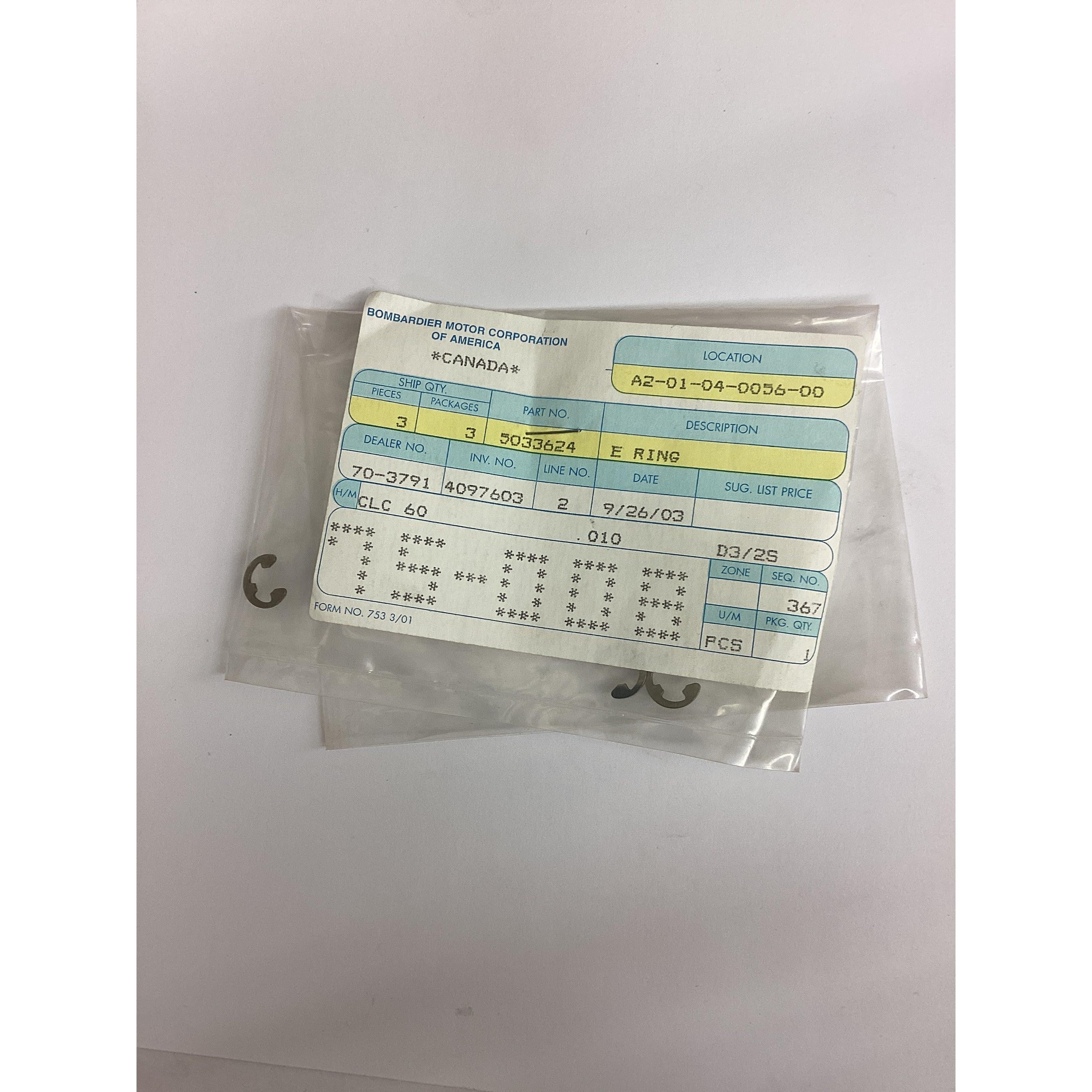 E RING P/N 5033624