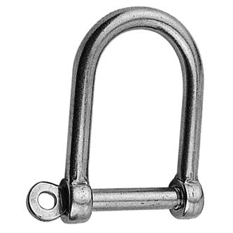 EXTRA WIDE 'D' SHACKLE STAINLESS STEEL