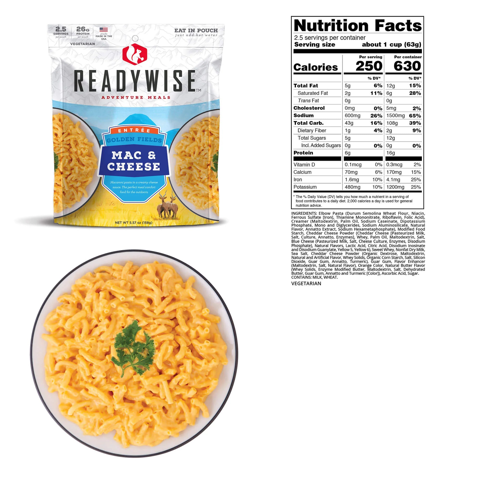 Golden Fields Mac & Cheese - Vegetarian