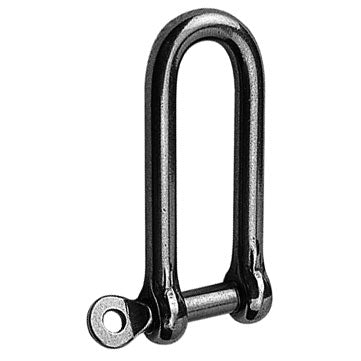 LONG 'D' SHACKLE STAINLESS STEEL